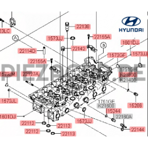Culata de motor para Hyundai HD120