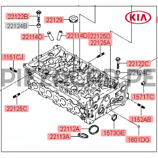 Culata de motor para Kia Sportage
