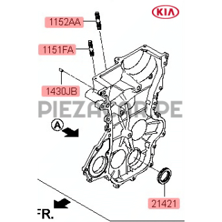 Tapa de distribución para Kia Rio